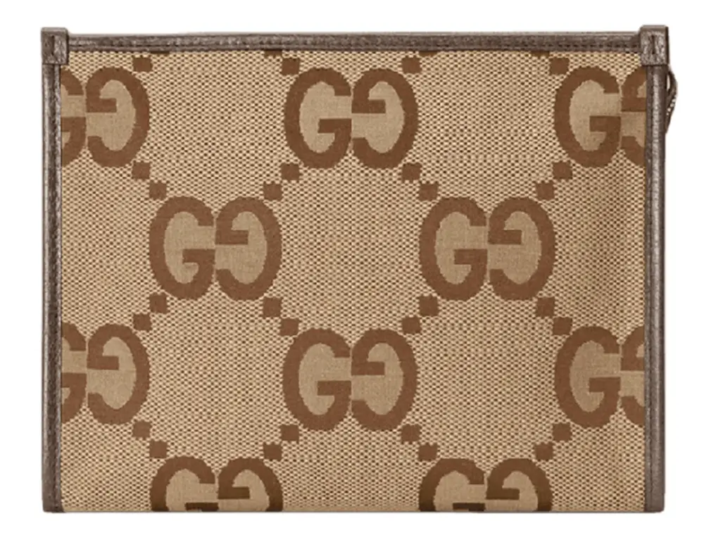 Túi Gucci Nam Jumbo GG Pouch 'Camel' 699318-UKMBG-2572
