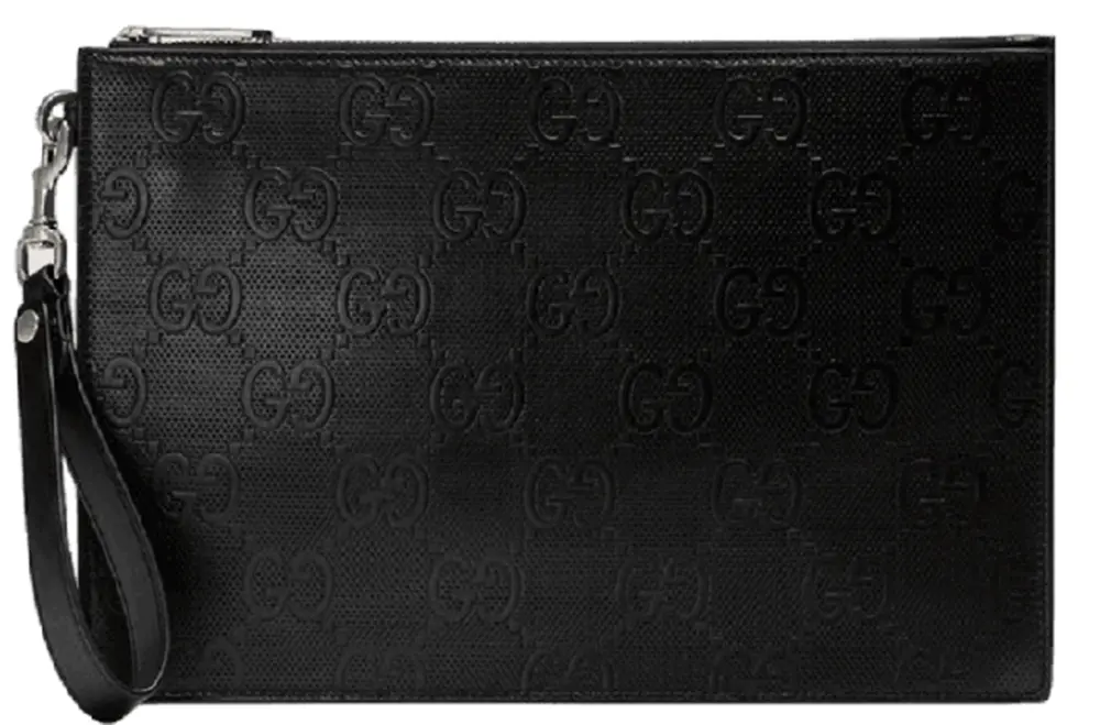 Túi Gucci GG Embossed Pouch 'Black' 625569-1W3AN-1000