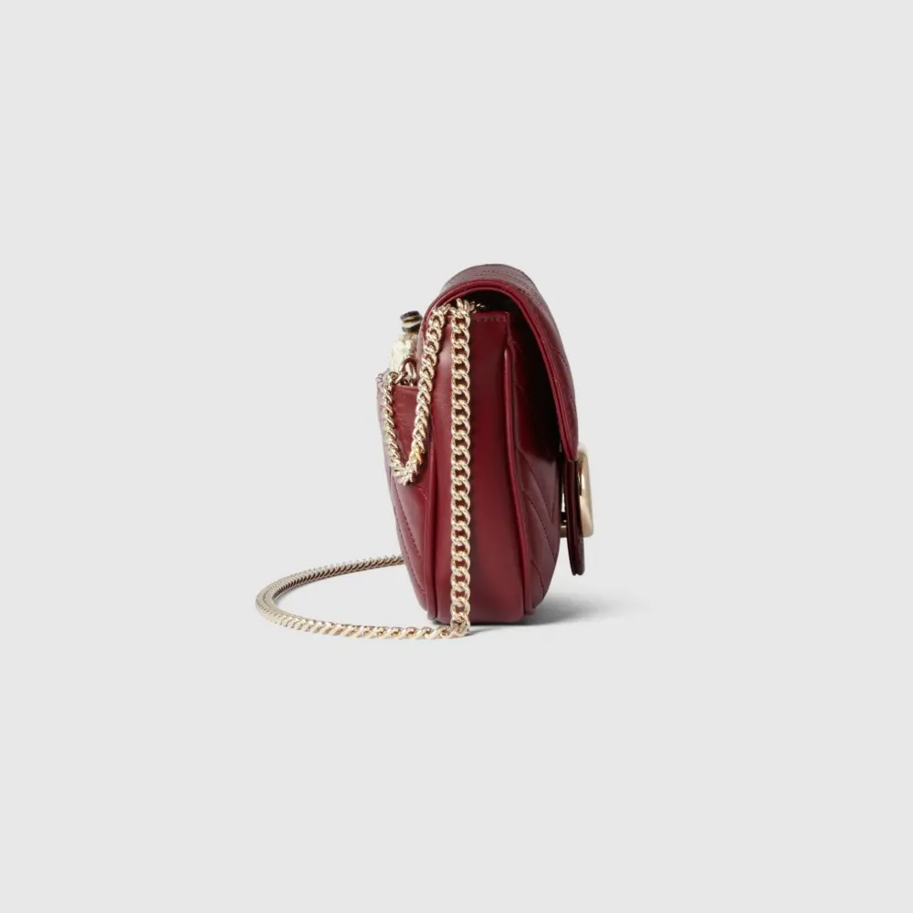 Túi Gucci GG Marmont Super Mini Bag 'Red' 751526-AADQM-6241 - Ảnh 4