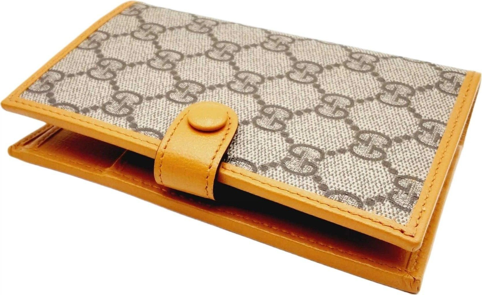 Ví Gucci Leather Trim Canvas Wallet 'Orange' 724562-92TCG-1147 - Ảnh 3