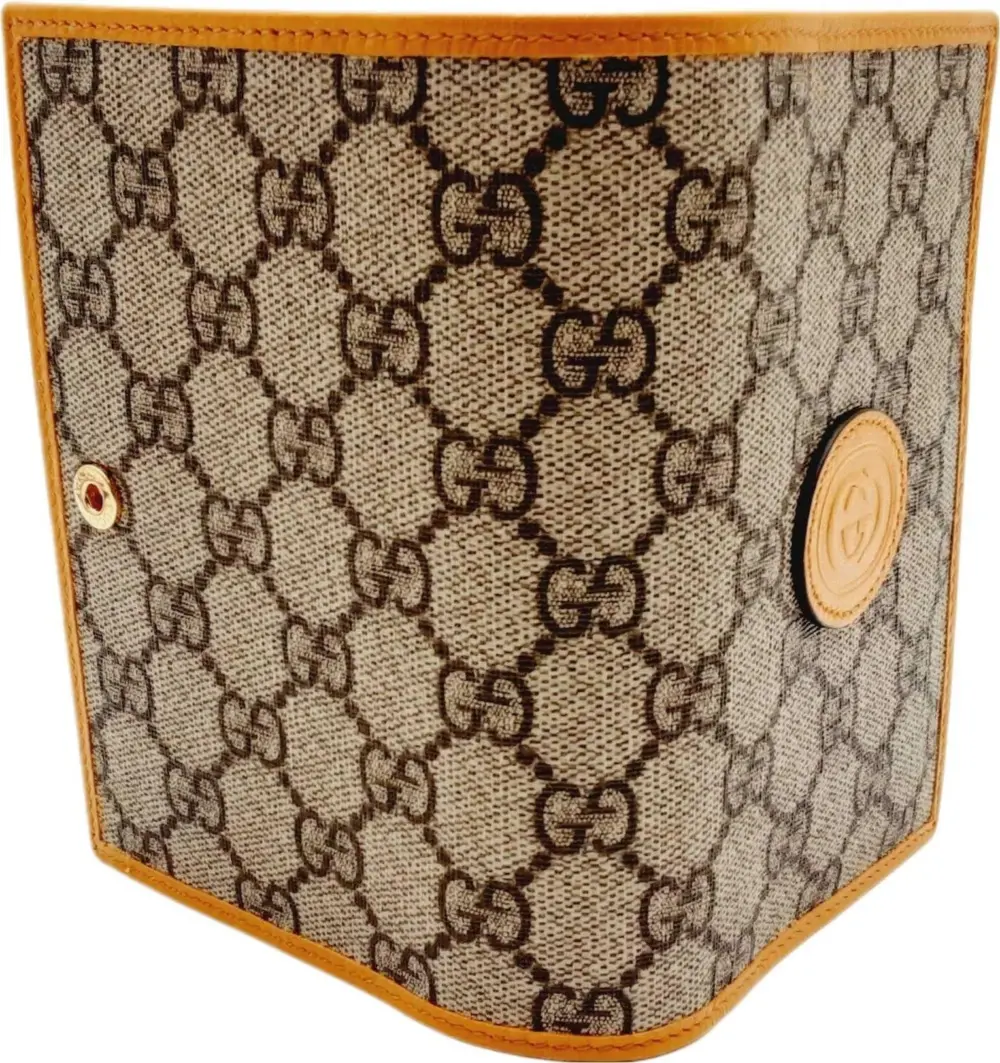Alternative view of Ví Gucci Leather Trim Canvas Wallet 'Orange' 724562-92TCG-1147