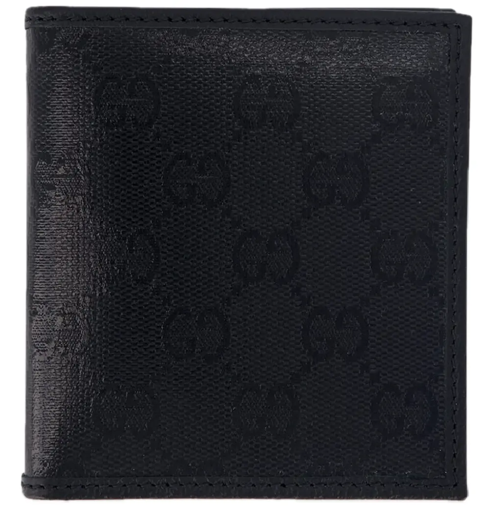 Ví Nam Gucci GG Crystal Bi-Fold Wallet 'Black' 760320-FACHH-1000