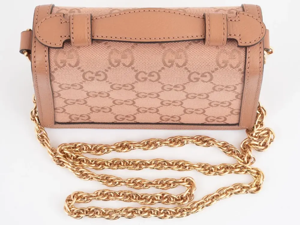 Túi Gucci GG Canvas 2WAY Hand Chain Shoulder Bag 'Pink' 696180-FACC5-5748 - Ảnh 5