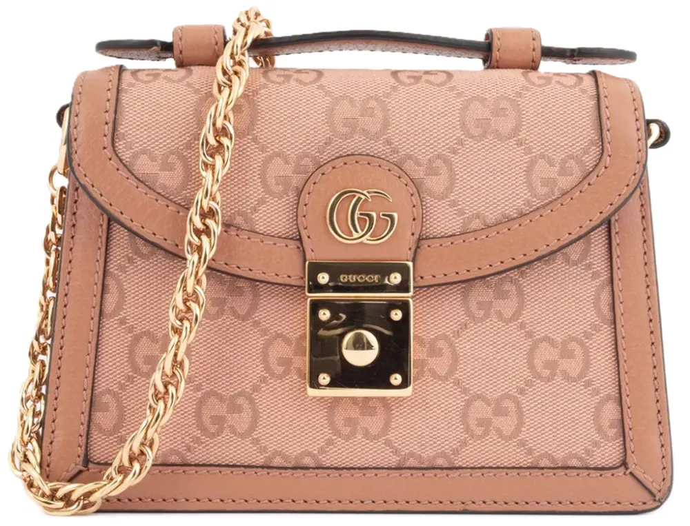 Túi Gucci GG Canvas 2WAY Hand Chain Shoulder Bag 'Pink' 696180-FACC5-5748