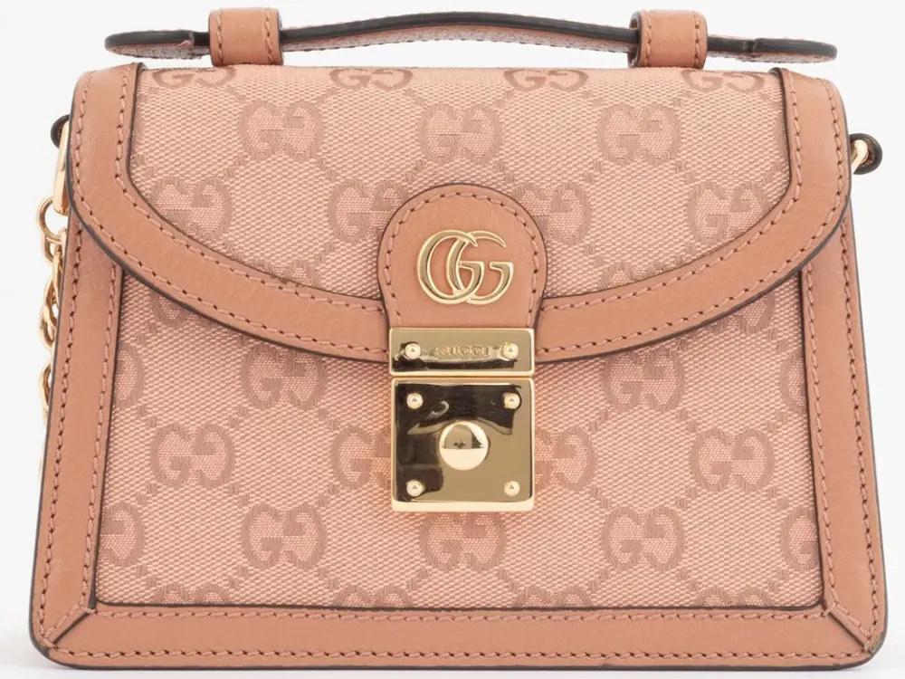 Túi Gucci GG Canvas 2WAY Hand Chain Shoulder Bag 'Pink' 696180-FACC5-5748 - Ảnh 3