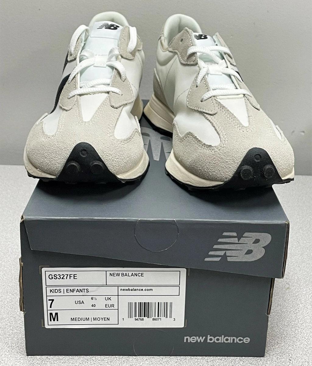 Giày New Balance 327 ‘Sea Salt Black’ GS327FE - Ảnh 3