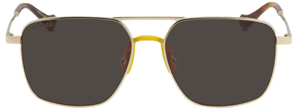 Kính Gucci Brown Square ‘Gold’ GG0743S-002-57