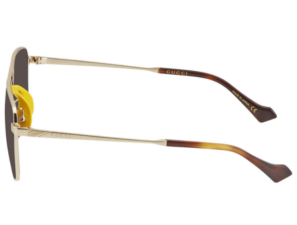 Kính Gucci Brown Square ‘Gold’ GG0743S-002-57 - Ảnh 3