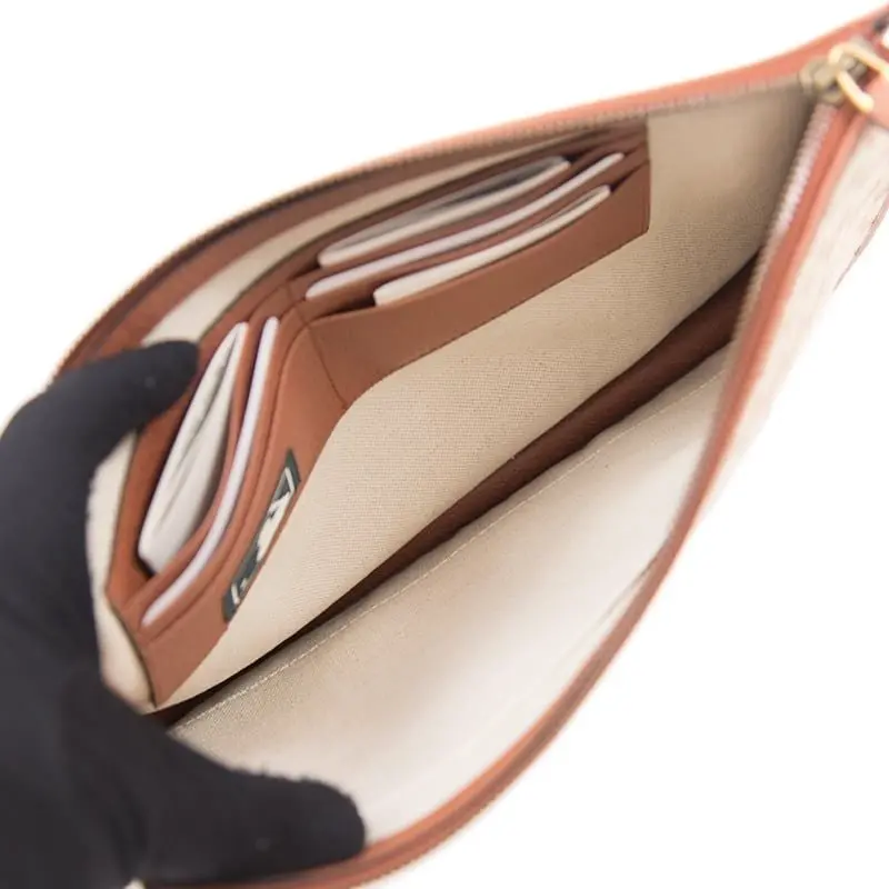 Túi Gucci x NYC Canvas With Leather Clutch 'Brown' 547796-9Y9ET-9573 - Ảnh 4