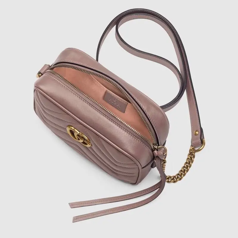 Túi Gucci GG Marmont Matelassé Mini Bag 'Pink' 448065-DTD1T-5729 - Ảnh 6