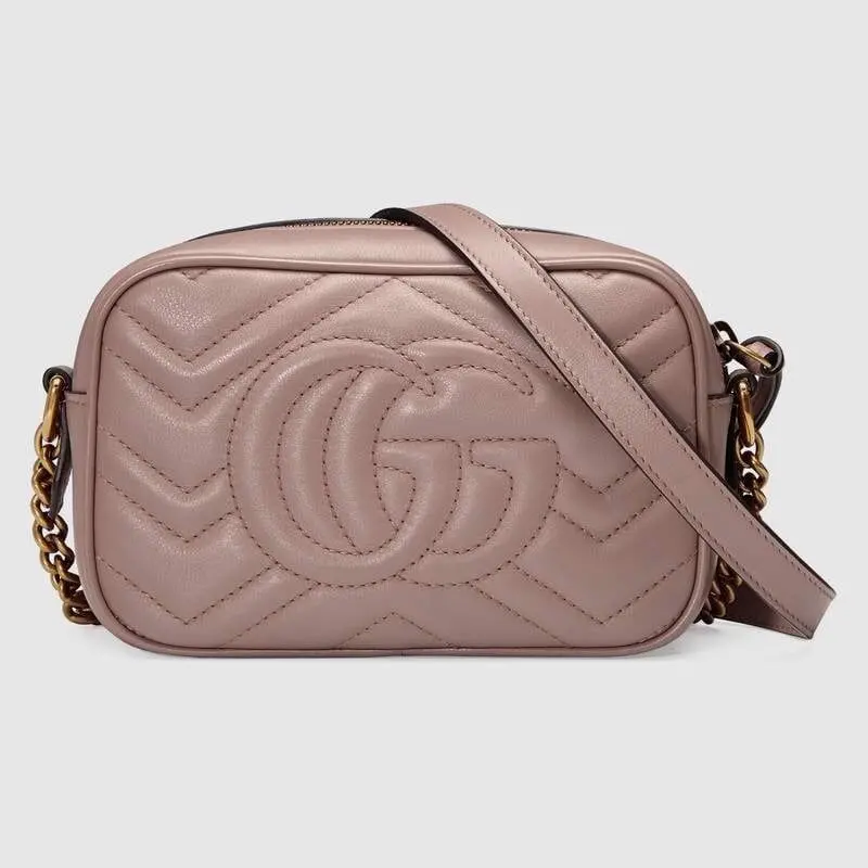 Alternative view of Túi Gucci GG Marmont Matelassé Mini Bag 'Pink' 448065-DTD1T-5729