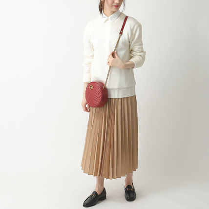 Túi Gucci GG Marmont Mini Round Shoulder 'Red' 550154-0OLET-6438 - Ảnh 5