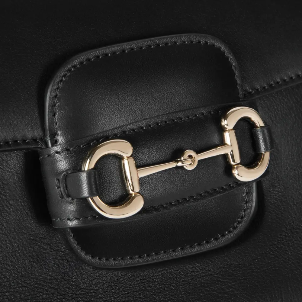 Túi Gucci Horsebit 1955 Soft Mini Shoulder Bag 'Black' 815205-AAEFH-1000 - Ảnh 6