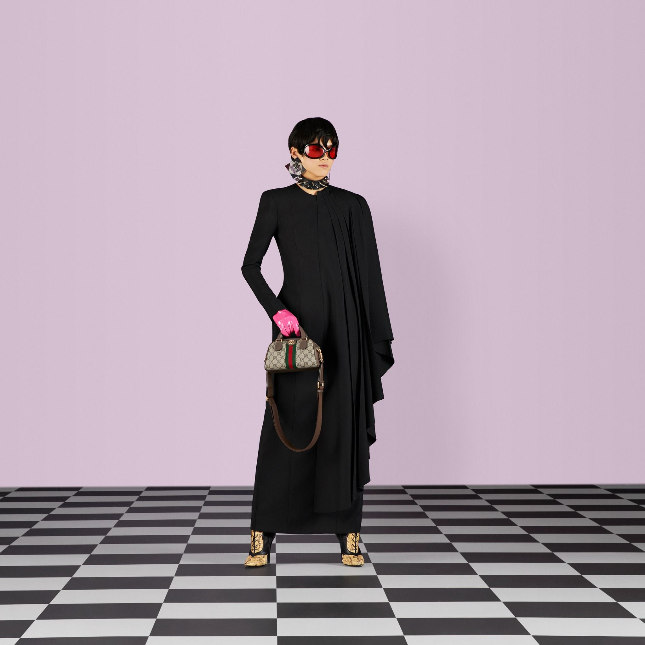 Túi Gucci Ophidia Mini GG Top Handle Bag 'Ebony' 724606-9C2SG-8746 - Ảnh 7