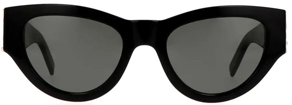 Kính Nữ Saint Laurent Rectangular Sunglasses 'Black' SLM94-001