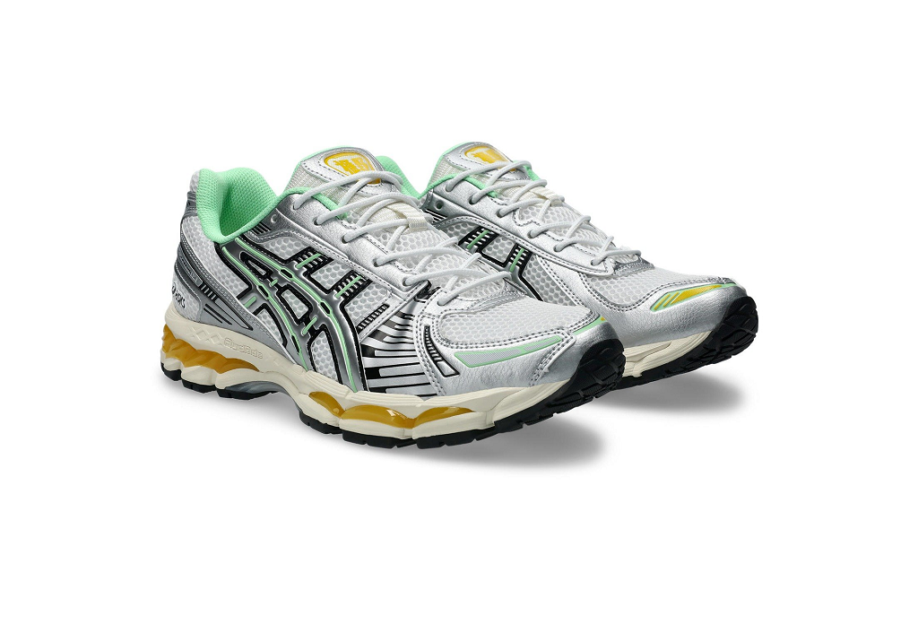 Giày ASICS Gel-Kayano 12.1 'Silver Green Orange' 1203A827-100 - Ảnh 4