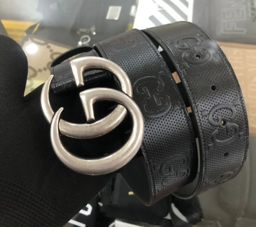 Thắt Lưng Gucci Double G Belt ‘Black’ 406831-1W3AF-1000 - Ảnh 3