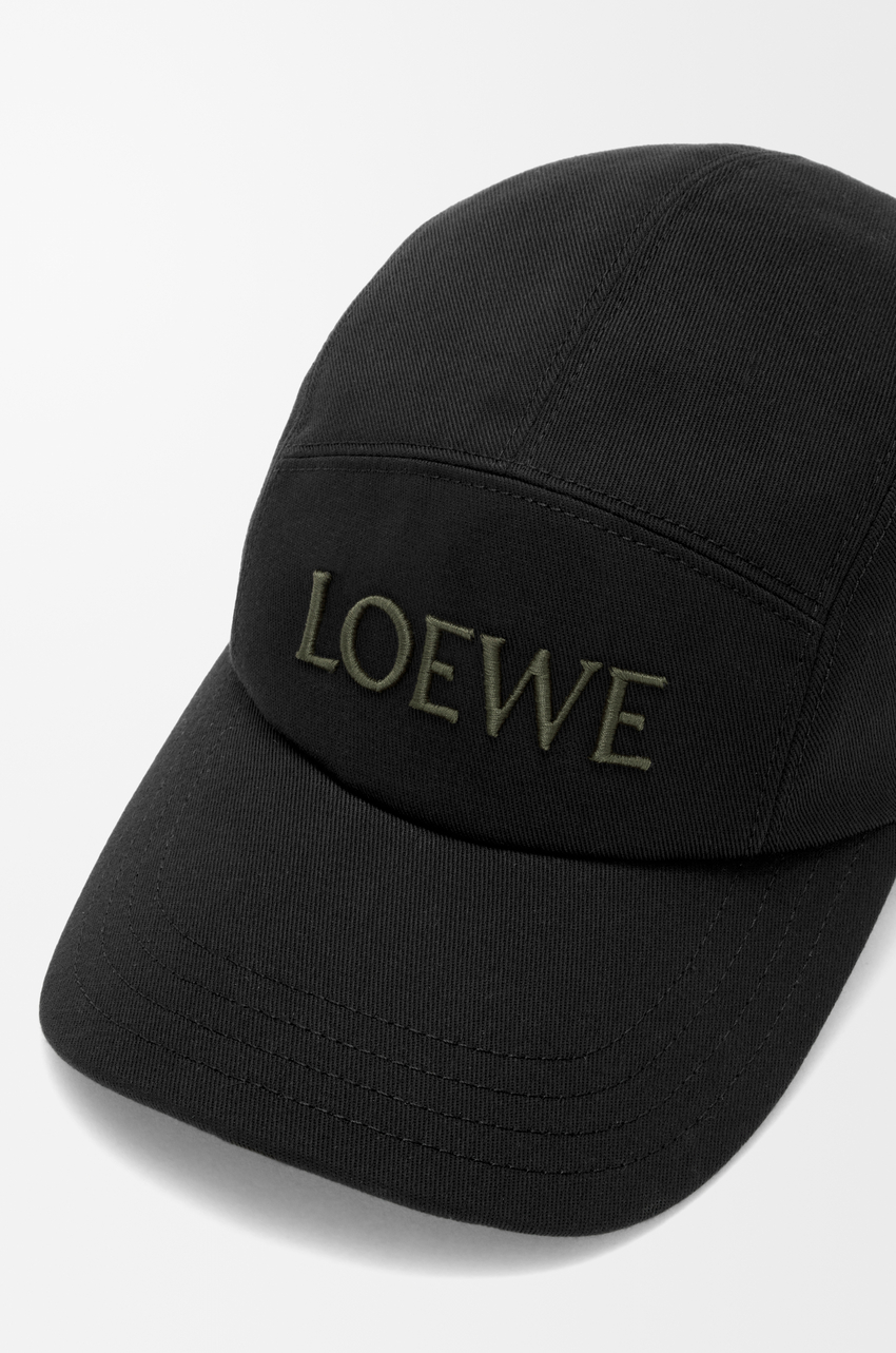 Mũ Loewe Camp Cap In Cotton 'Black' K820358X93-1100 - Ảnh 3