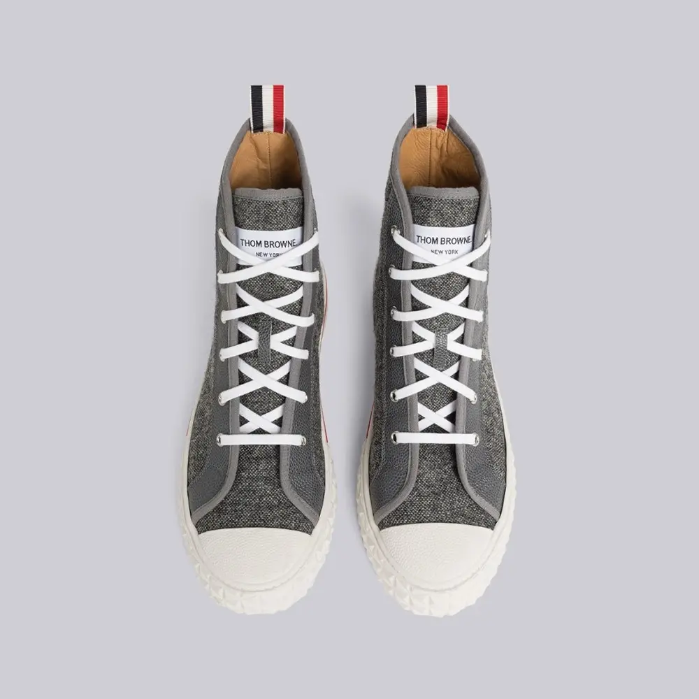 Giày Thom Browne Donegal Collegiate High Top 'Grey' MFD243A-0538-5025 - Ảnh 4