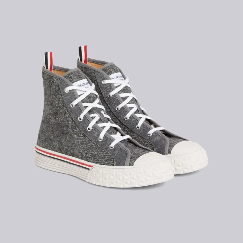 Giày Thom Browne Donegal Collegiate High Top 'Grey' MFD243A-0538-5025 - Ảnh 3