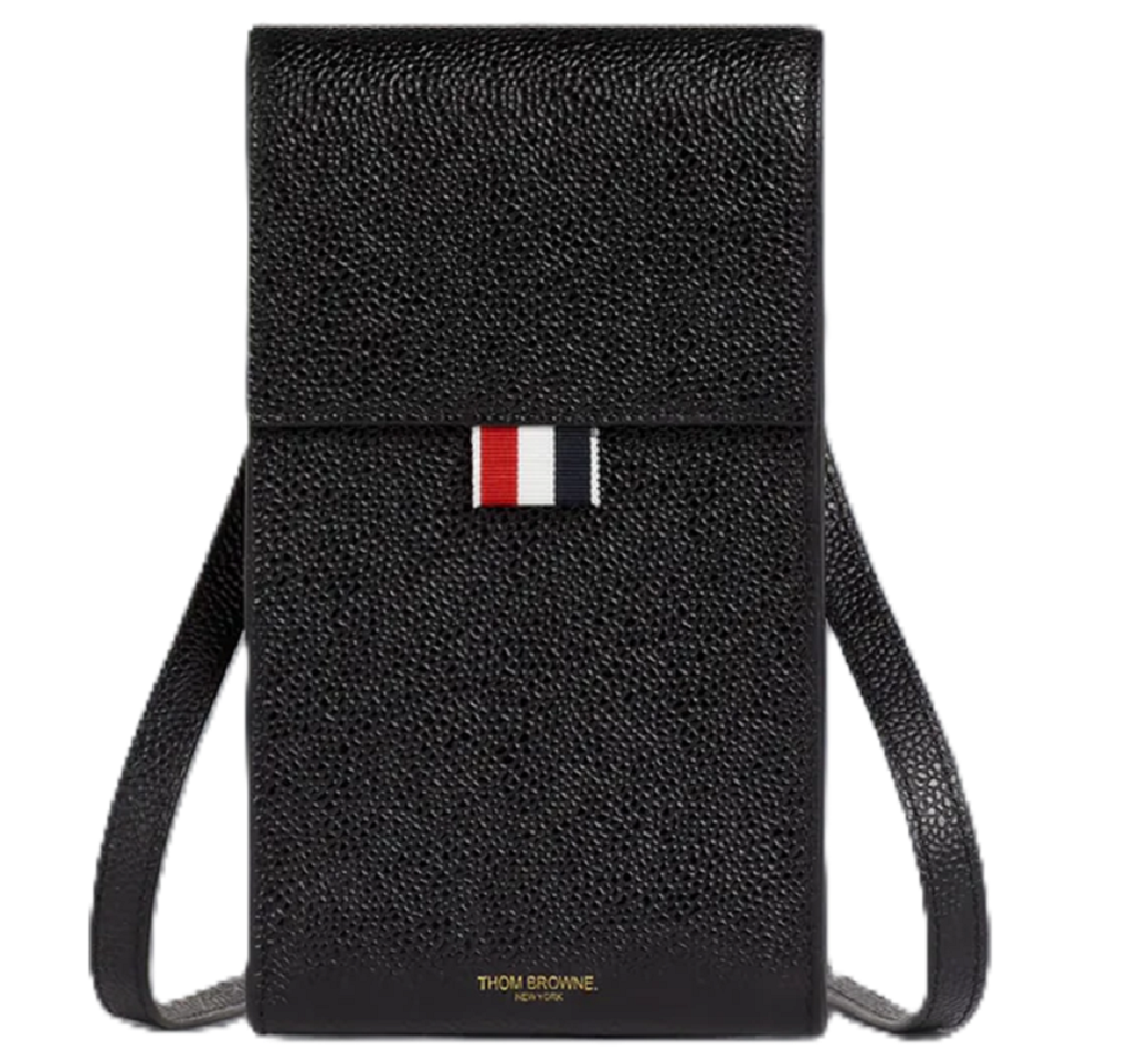 Túi Thom Browne Pebble Grain Flap Crossbody 'Black' MAC113A-00198-001