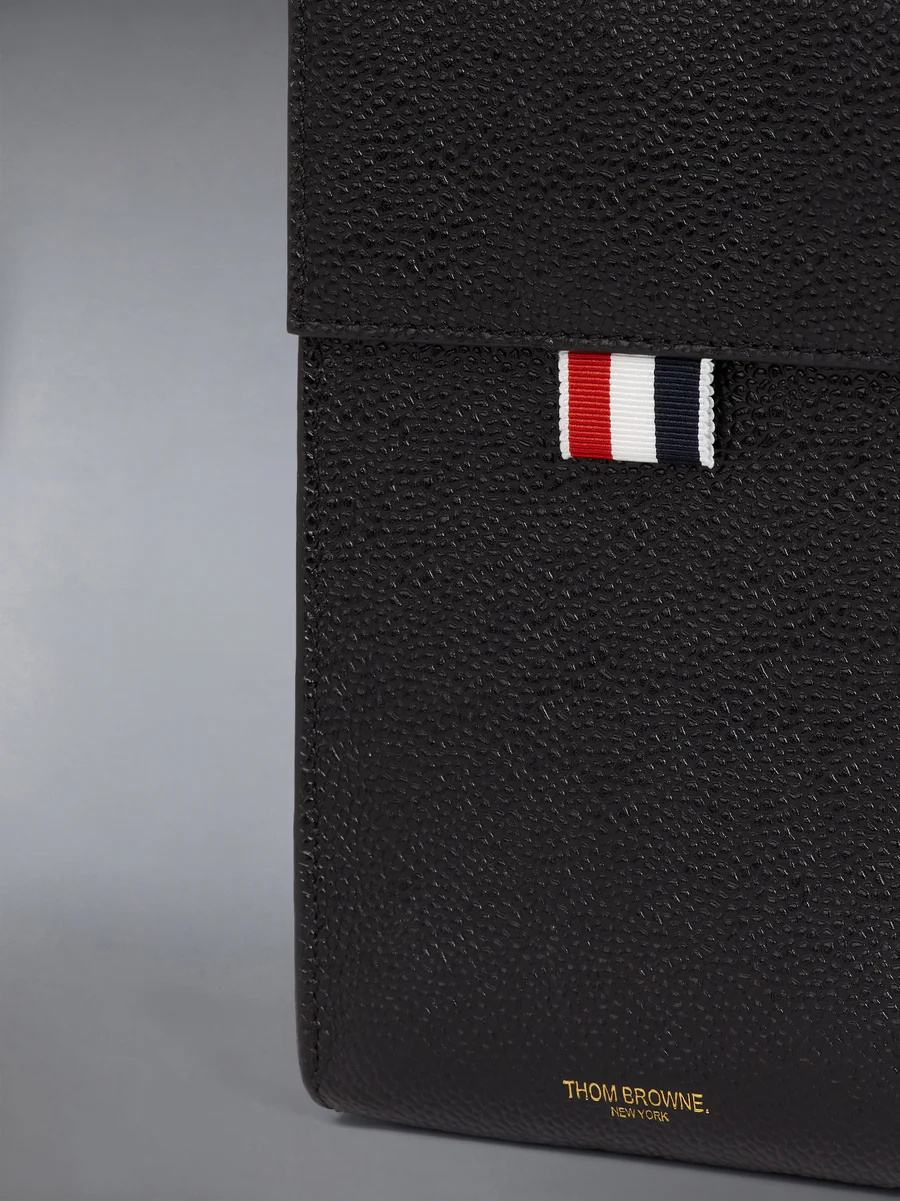 Alternative view of Túi Thom Browne Pebble Grain Flap Crossbody 'Black' MAC113A-00198-001