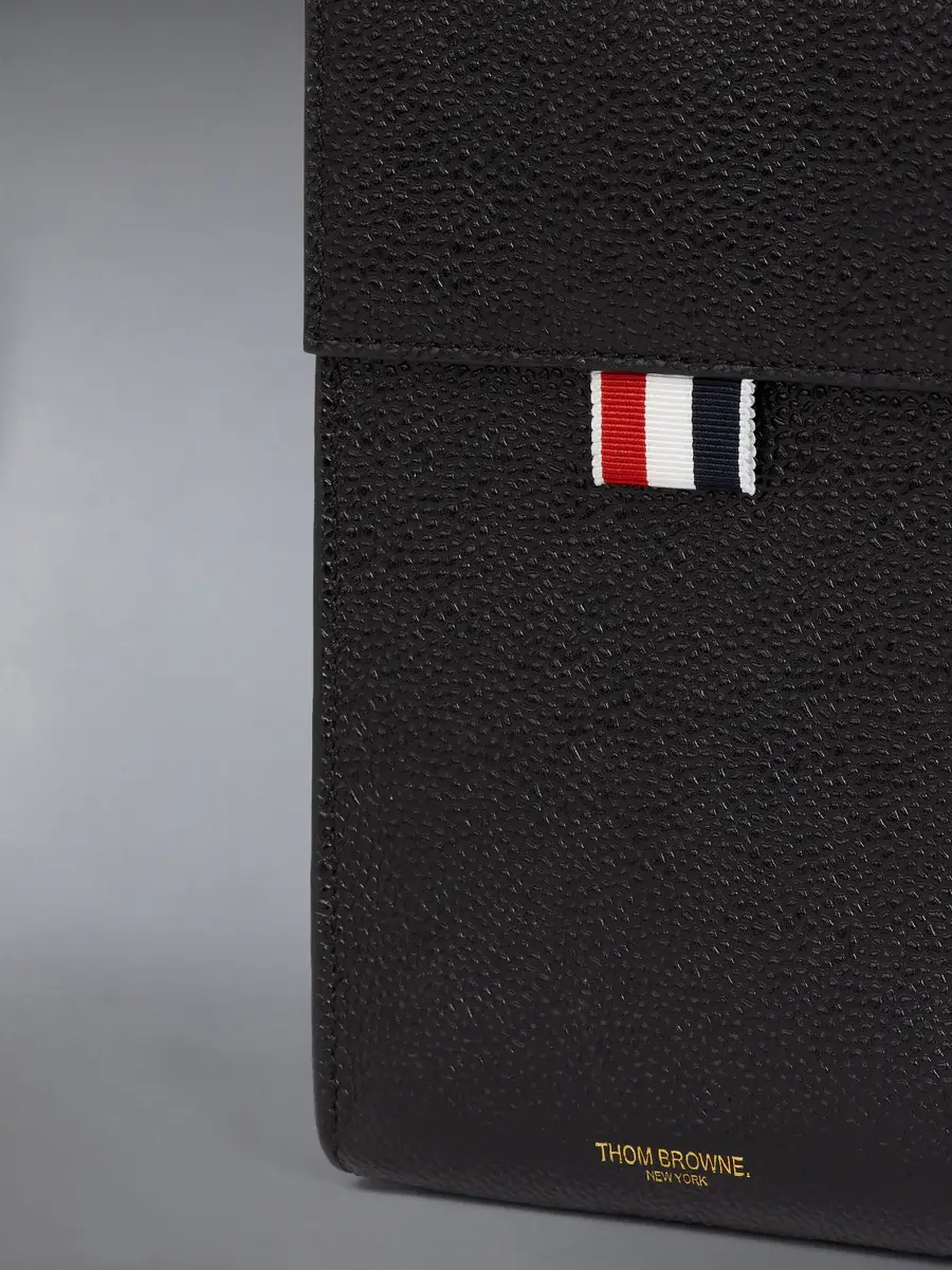 Alternative view of Túi Thom Browne Pebble Grain Flap Crossbody 'Black' MAC113A-00198-001