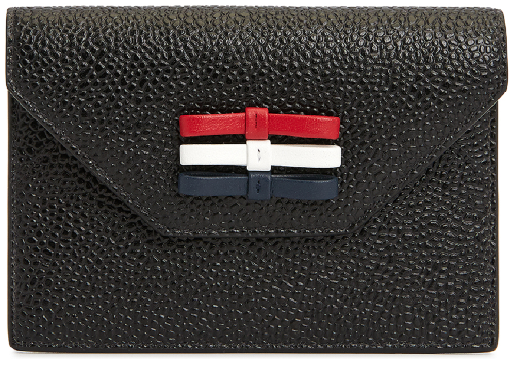Ví Thom Browne 3 Bow Envelope Card Holder 'Black' FAW105A-00198-001