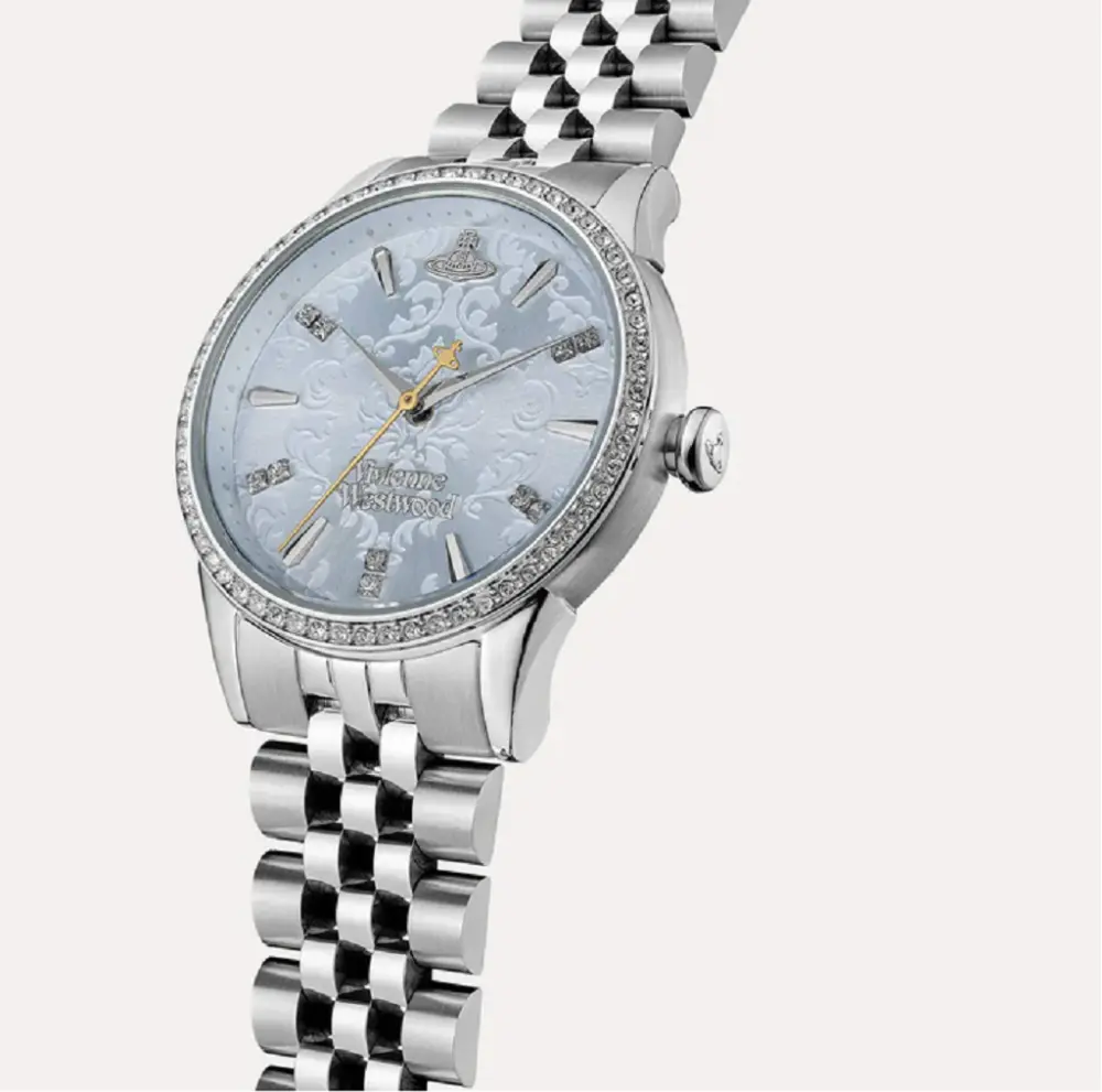 Đồng Hồ Vivienne Westwood Little Wallace 'Blue Silver' VV327LBLSL - Ảnh 3
