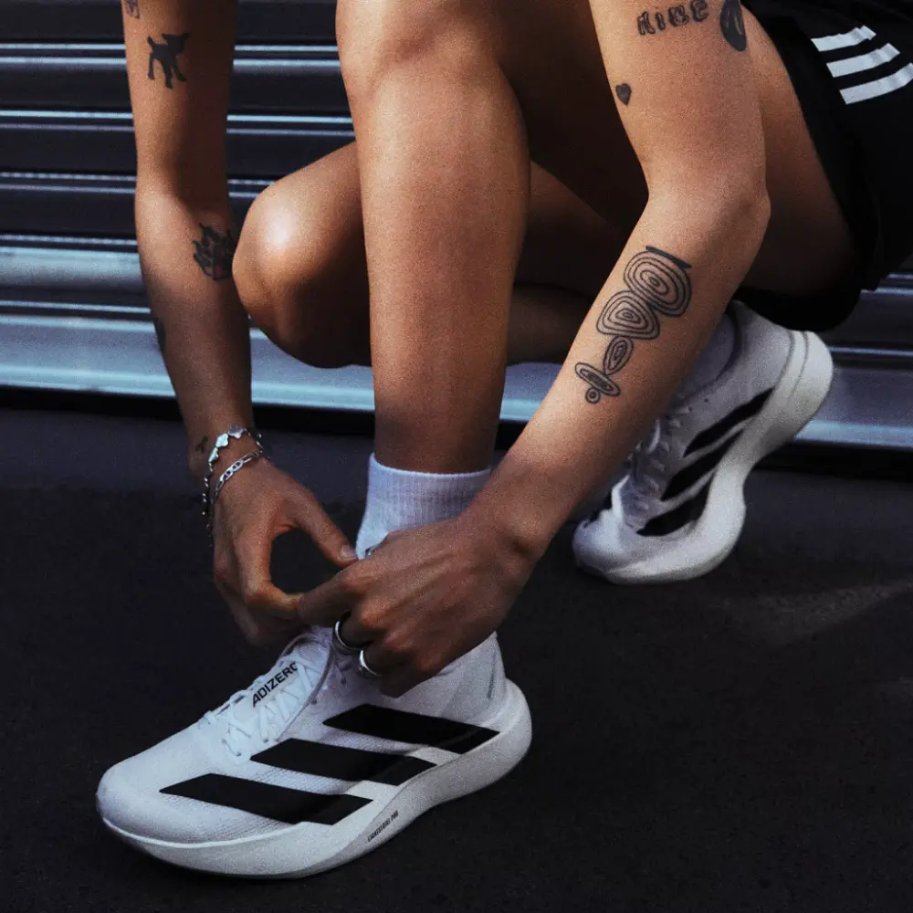 Giày Adidas Adizero Evo SL 'White Black' JH6208 - Ảnh 5