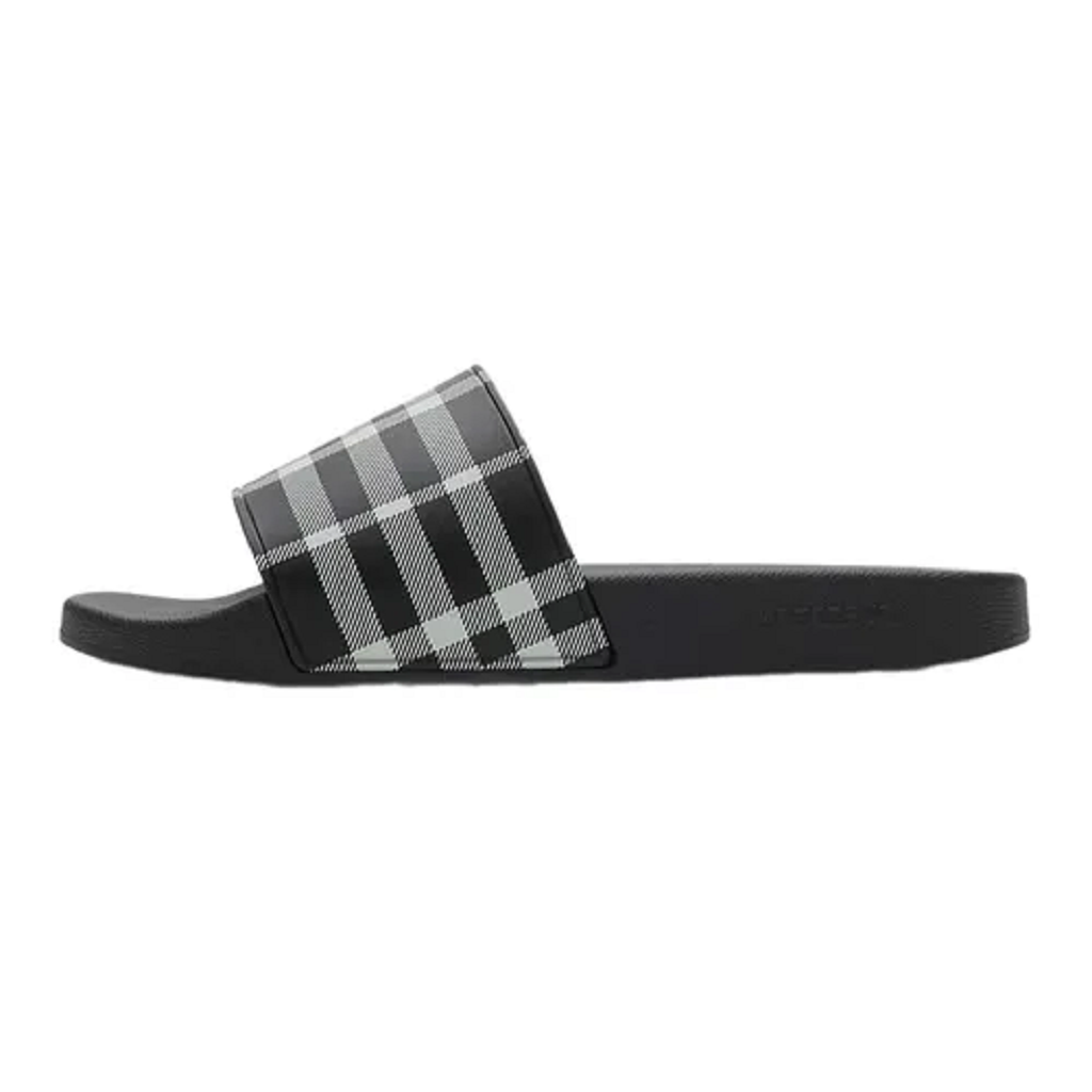 Alternative view of Dép Burberry Check Slides 'Black Calico' 81075141