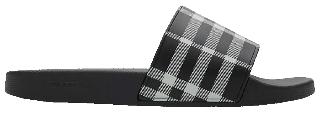 Dép Burberry Check Slides 'Black Calico' 81075141