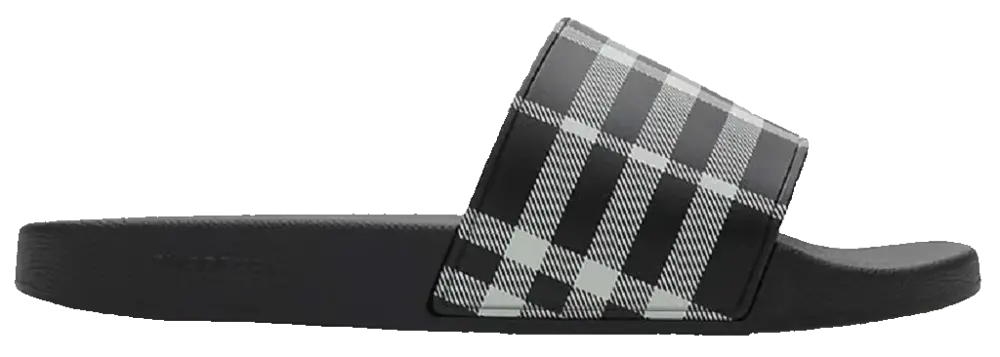 Dép Burberry Check Slides 'Black Calico' 81075141