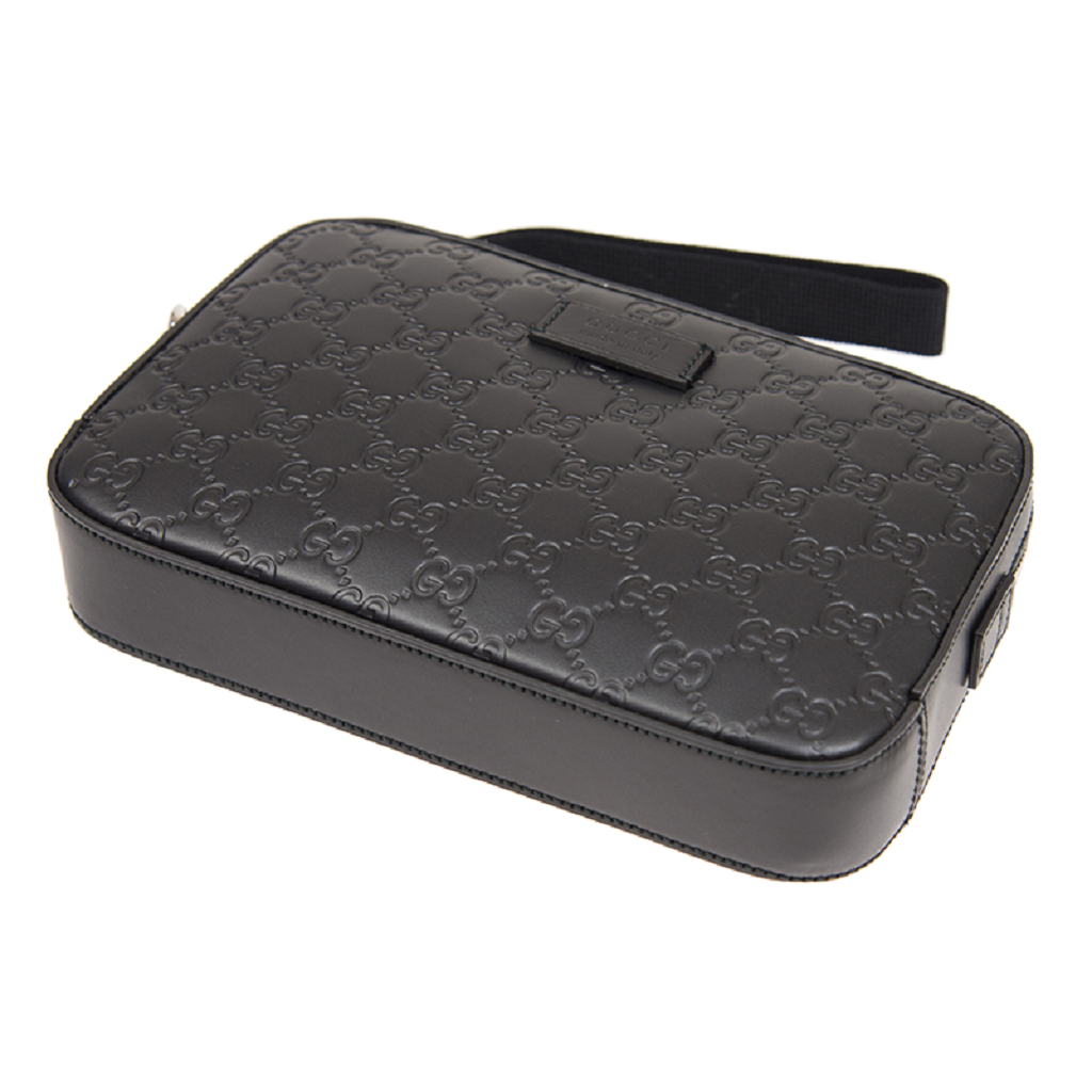 Túi Nam Gucci Logo-embossed Hand Bag 'Black' 475429-CWCBN-1000 - Ảnh 4