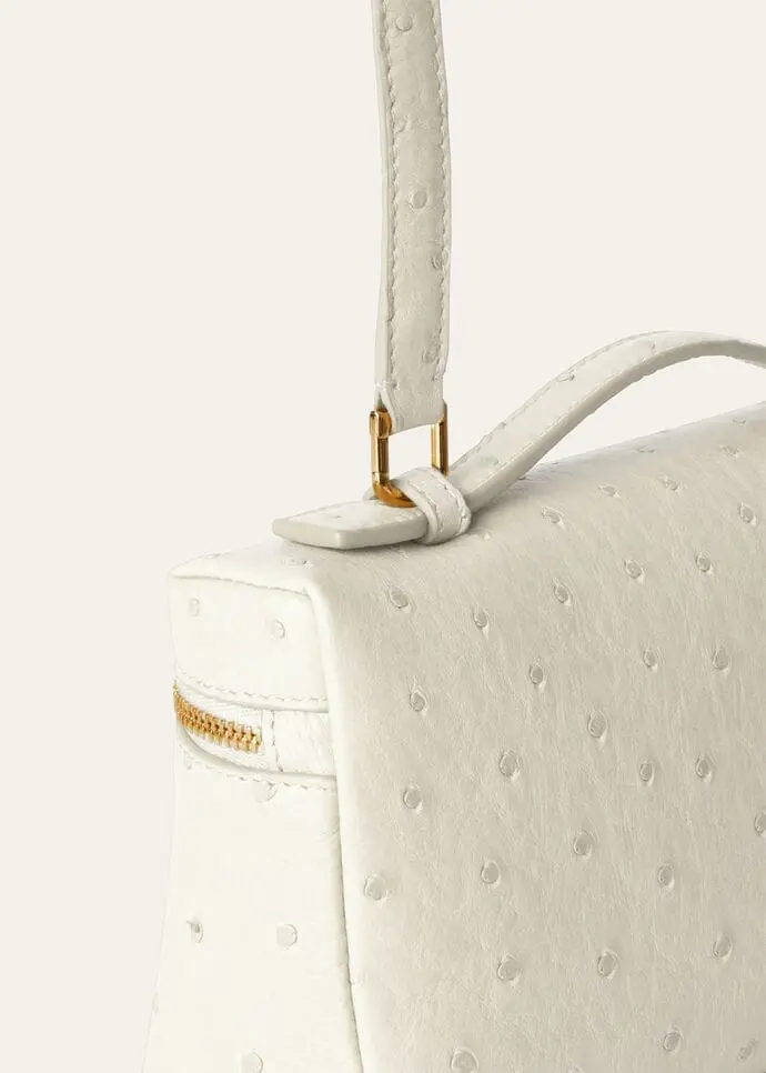 Túi Loro Piana Extra Pocket L19 'Whisper White' FAN4199-108U - Ảnh 3