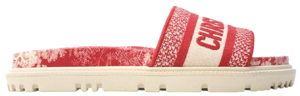 Dép Dior Dway Mule Embroidery Sandals 'Red' B0BNM5XWLV