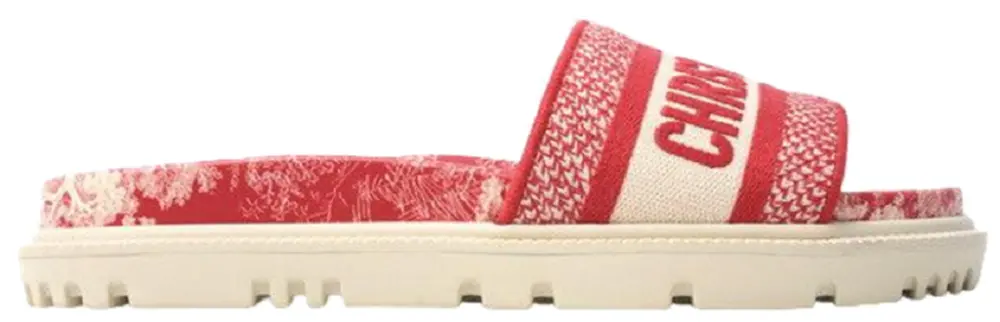 Dép Dior Dway Mule Embroidery Sandals 'Red' B0BNM5XWLV