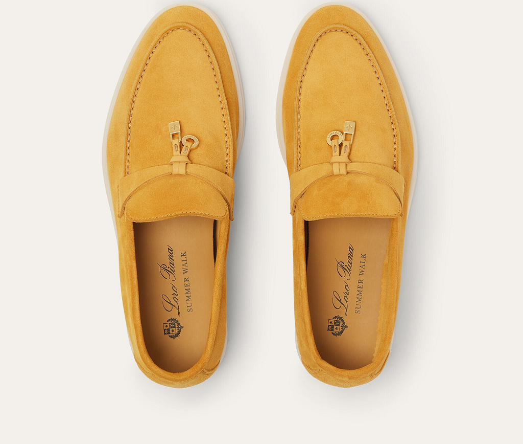 Giày Loro Piana Summer Charms Walk Loafer 'Yellow' FAE5444-20F7 - Ảnh 4