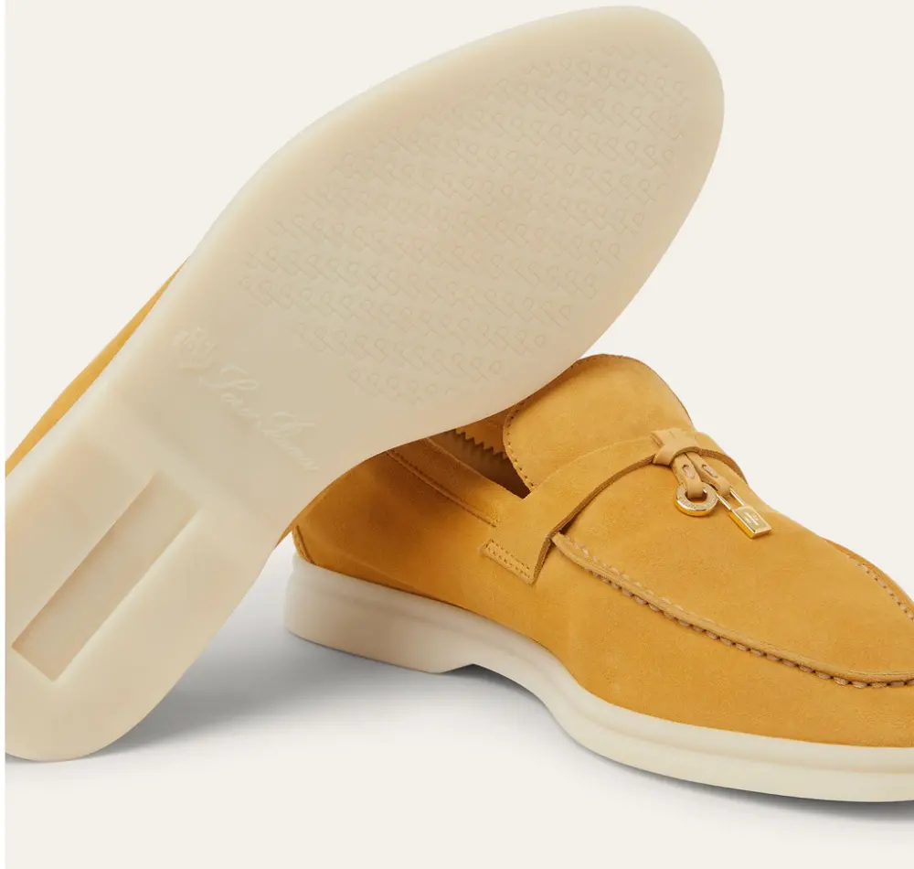 Giày Loro Piana Summer Charms Walk Loafer 'Yellow' FAE5444-20F7 - Ảnh 3