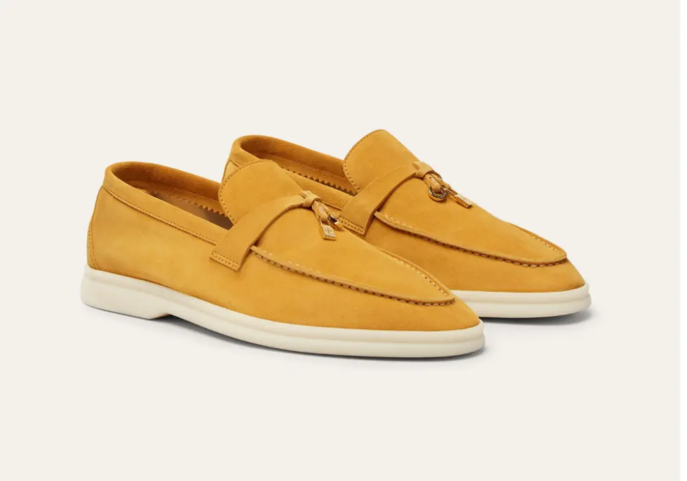 Giày Loro Piana Summer Charms Walk Loafer 'Yellow' FAE5444-20F7 - Ảnh 2