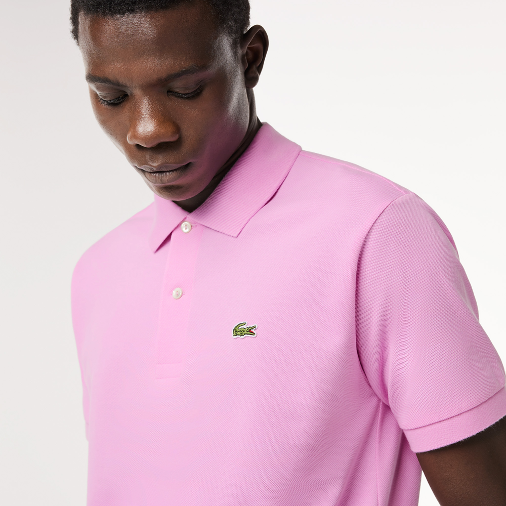 Áo Lacoste Classic Petit Piqué Cotton ‘Pink’ L1212-51-IXV - Ảnh 3