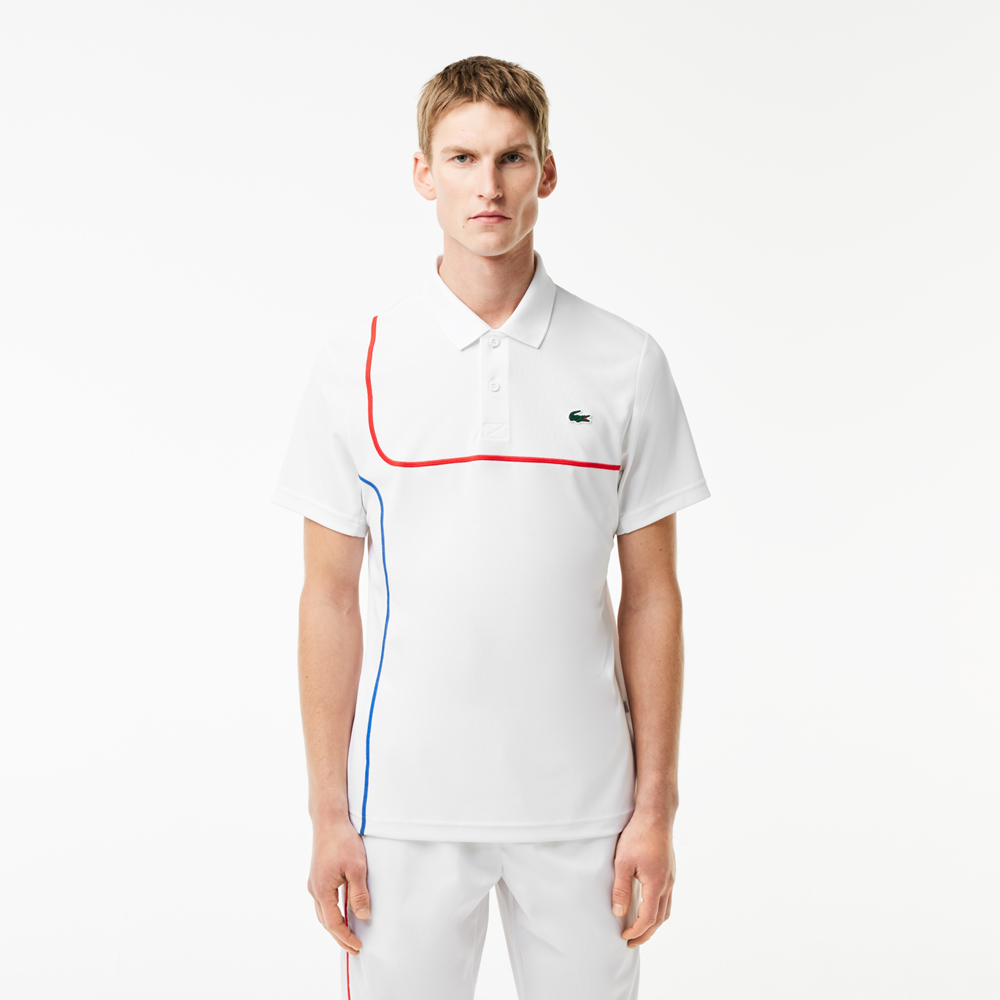 Alternative view of Áo Lacoste Ultra Dry Piqué Tennis ‘White’ DH7362-51-800