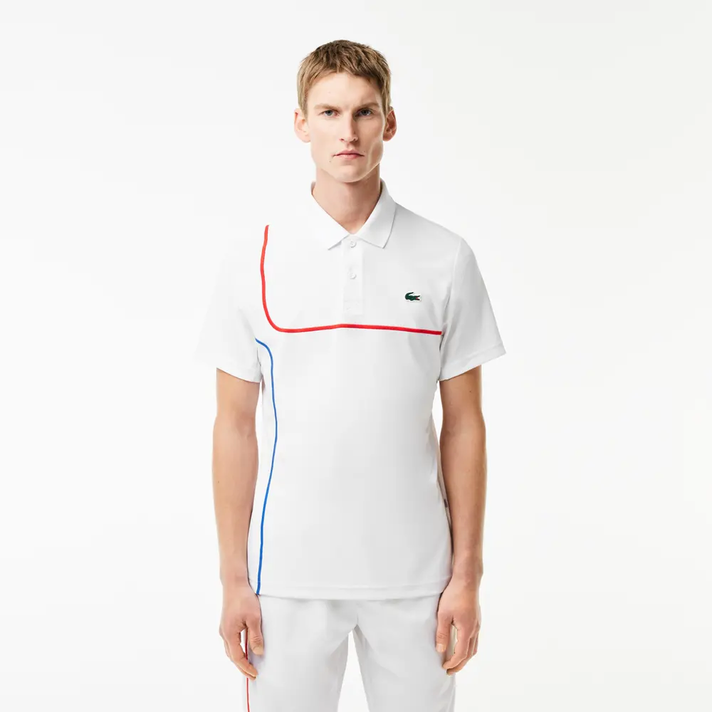 Áo Lacoste Ultra Dry Piqué Tennis ‘White’ DH7362-51-800 - Ảnh 2