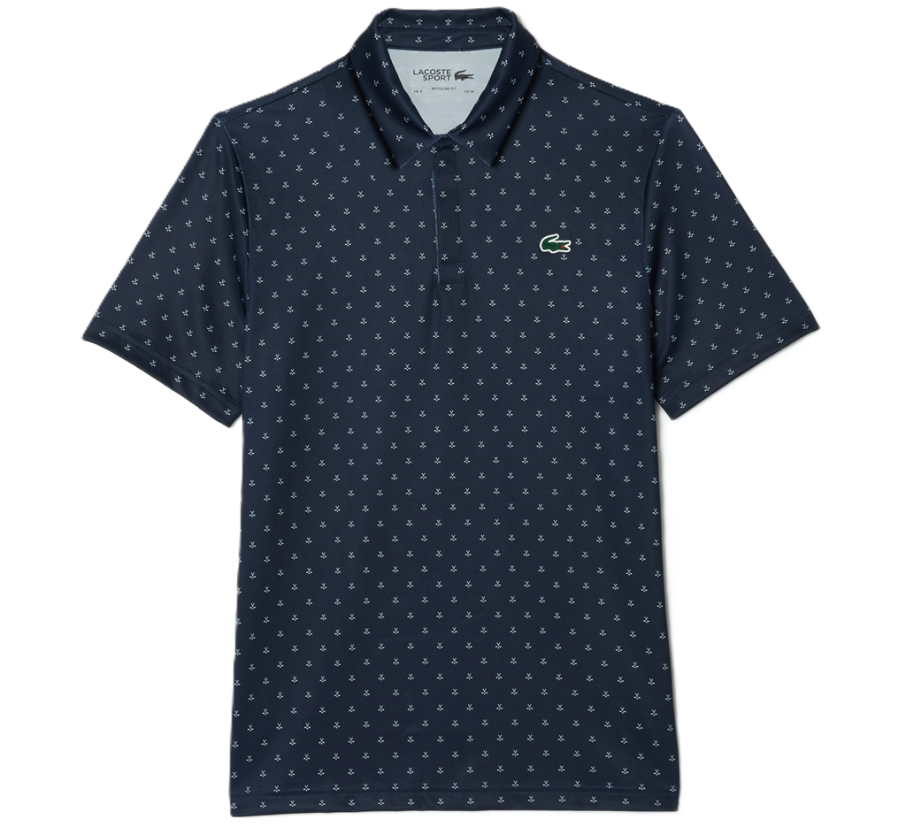 Áo Lacoste Anti-UV Printed Golf ‘Blue’ DH5175-51-525