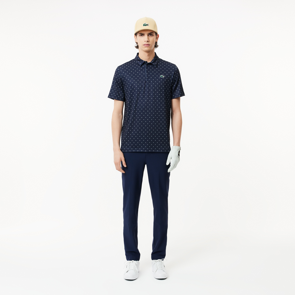 Áo Lacoste Anti-UV Printed Golf ‘Blue’ DH5175-51-525 - Ảnh 3