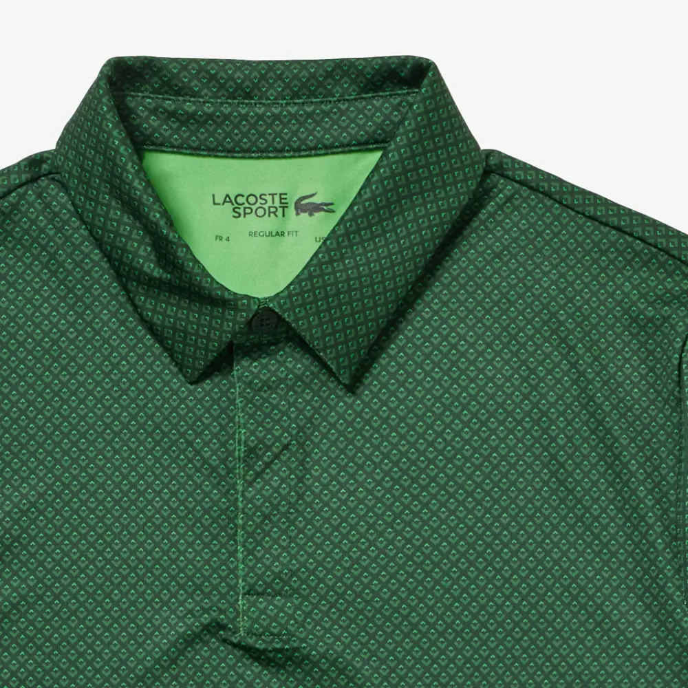 Alternative view of Áo Lacoste Mini Print Ultra Dry Golf ‘Green’ DH7493-51-IGV