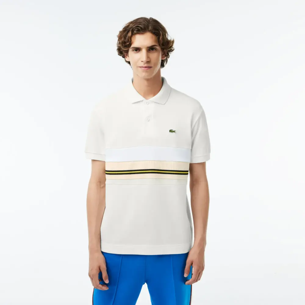 Alternative view of Áo Lacoste Striped ‘Pattern Color Mixed White’ PH1132-70V