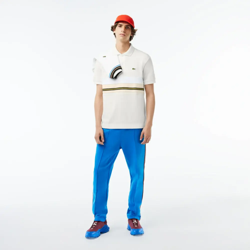 Áo Lacoste Striped ‘Pattern Color Mixed White’ PH1132-70V - Ảnh 3