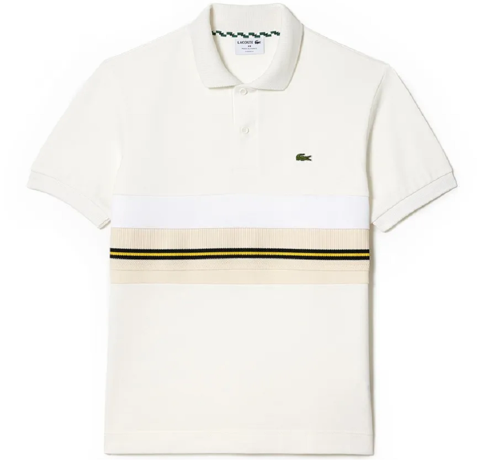 Áo Lacoste Striped ‘Pattern Color Mixed White’ PH1132-70V
