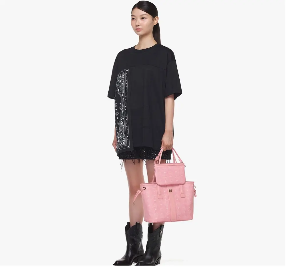 Túi MCM Reversible Liz Shopper 'Pink' MWPDSLR04QZ001 - Ảnh 4